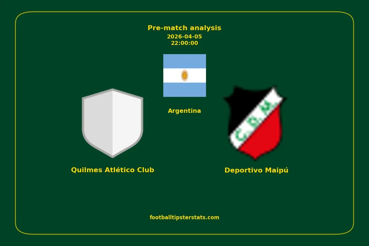 Pre-match analysis: Quilmes Atlético Club vs Deportivo Maipú on 2026-04-05